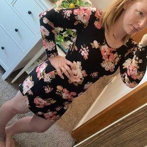 🔴 Little Black Dress with Flowers